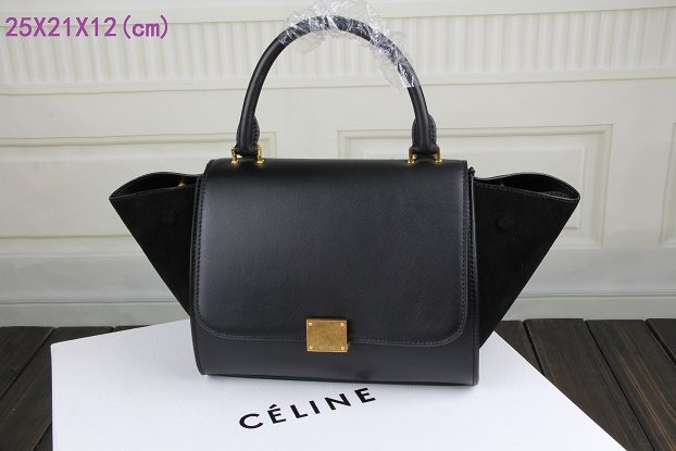 AAA 2015 Celine classic nubuck leather with original leather 3345 black JH06551CB45