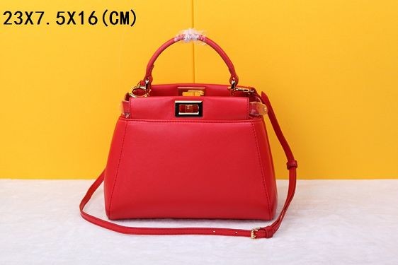 Fake 1:1 2015 Fendi new model original sheepskin 520885 red JH08803qF80