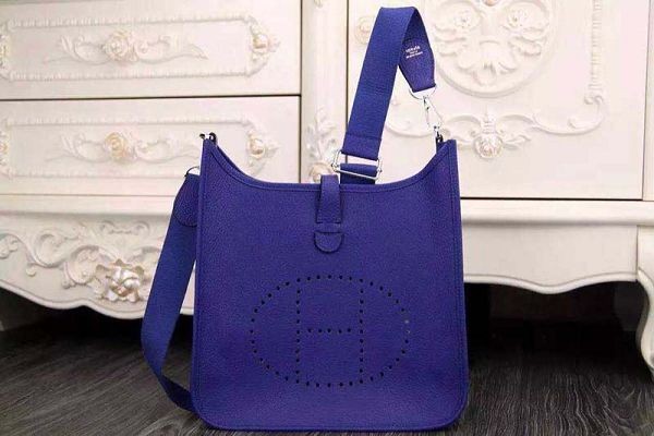 Hermes evelyne hot style original leather H1188 brilliant blue JH01749sm27