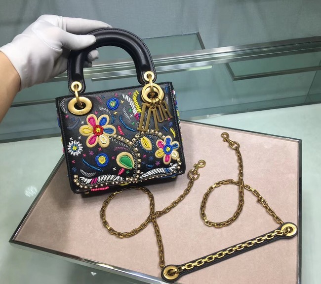 Luxury LADY DIOR embroidered cattle leather M05054 JH07139ze26