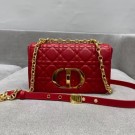 Knockoff AAAAA Dior SMALL DIOR CARO BAG red Soft Cannage Calfskin M9241 JH06817bP60