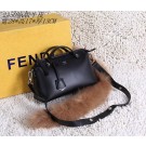 Replica Fendi tote bags calfskin leather 2350 black JH08775qj24