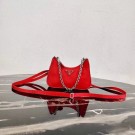 Replica Prada Re-Edition nylon mini shoulder bag 1TT122 red JH05001jE50