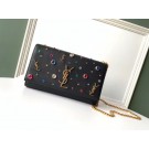 SAINT LAURENT Monogram Kate medium leather shoulder bag 354055 black JH07894xL57