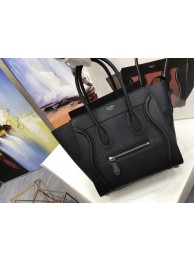 Celine Luggage Micro Original Leather Tote Bag M3308 black JH06208qx37