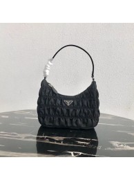 Prada Nylon and Saffiano leather mini bag 1NE204 black JH05131mD58